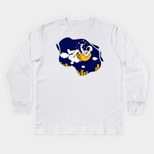 Astronaut Imagination Kids Long Sleeve T-Shirt